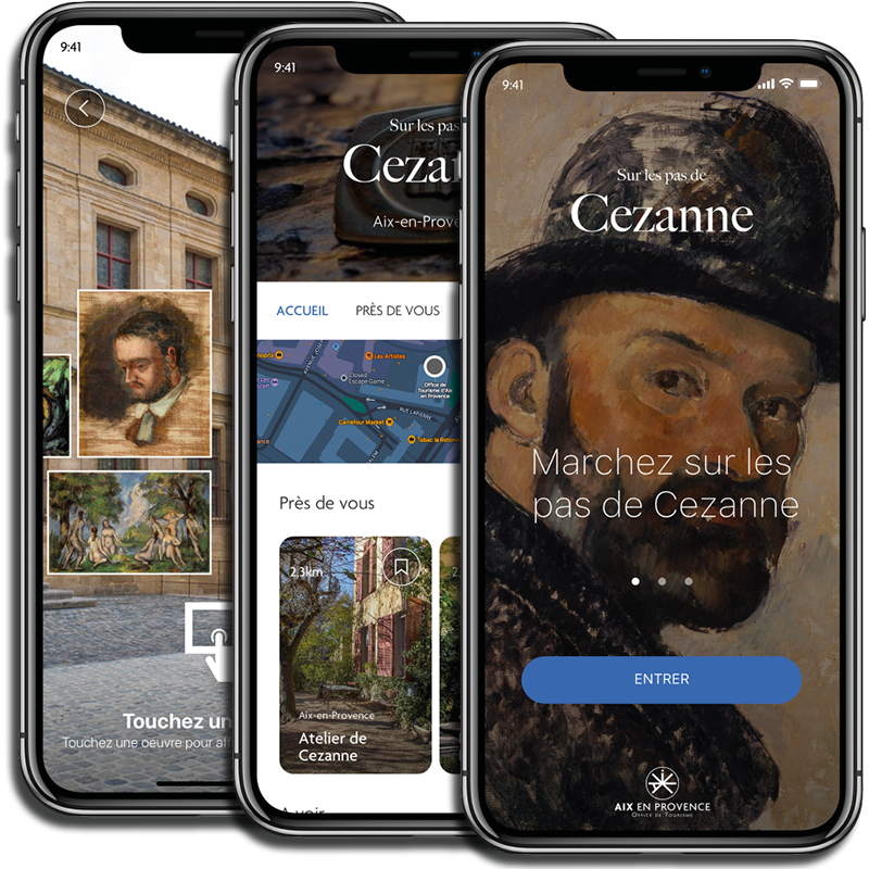 Application Sur les pas de Cezanne à Aix-en-Provence